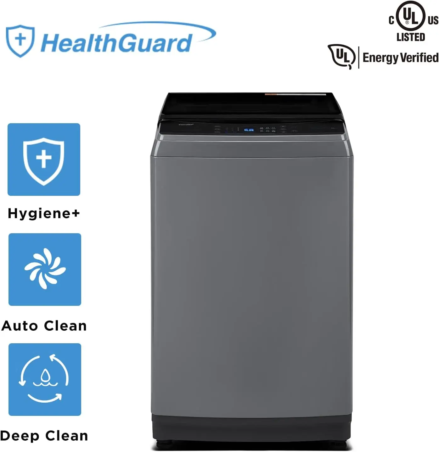 Washing Machine 2.4 Cu.ft LED Portable Washing Machine and Washer Compact Laundry, 8 Models, Environmentally , Child Lock for RV 3