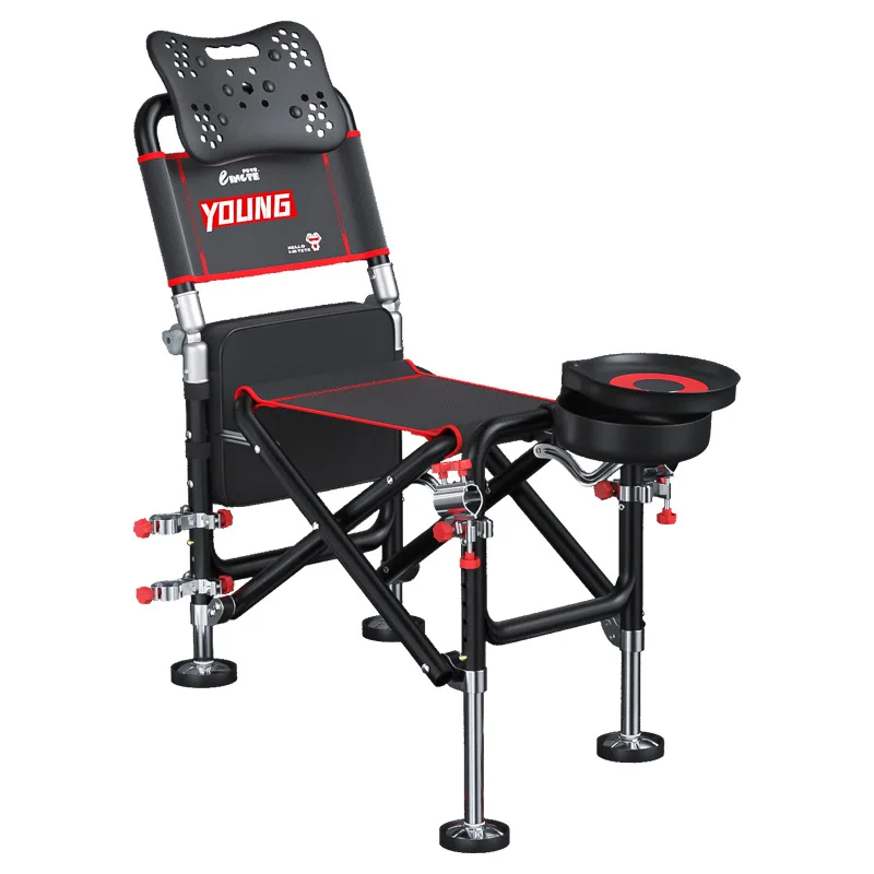 ZYZ Foldable Fishing Chair Multifunctional Suitable For Different Terrains Strong Load-Bearing Portable Folding Camping Chair folding chair breathable chair fishing accessory camping chair foot pads