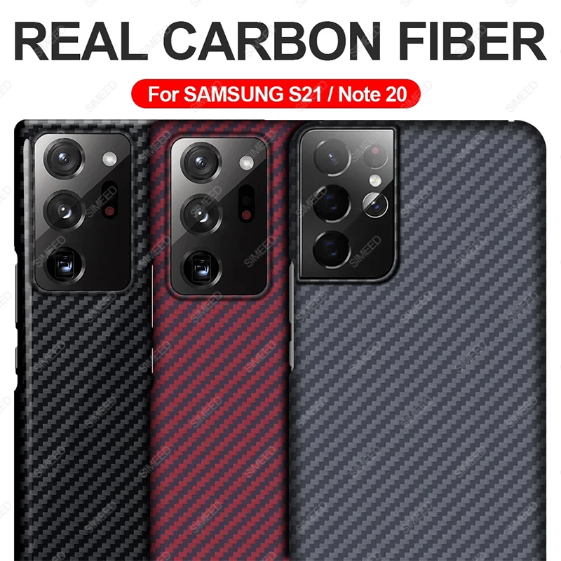 

Pure Real Carbon Fiber Case for Samsung Galaxy S21 Ultra S20 S10 S9 Plus Note 20 10 Case Ultra Thin Shockproof Phone Cover