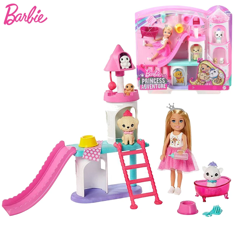 Barbie Dolls Original Pet Castle Playset Famiglia Giocattoli Per Ragazze Barbie Princess Adventure Dolls Accessori Giocattoli Per Bambini Bonecas