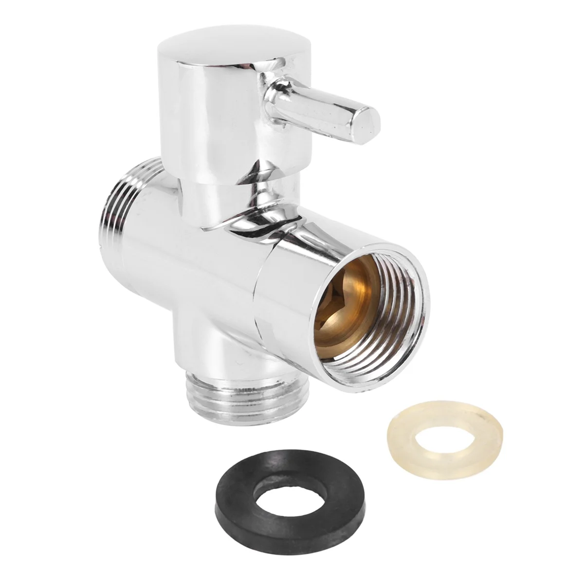 

SOLID diverter 3-way diverter valve All 1/2 inch IPS shower system spare part, copper chrome plating