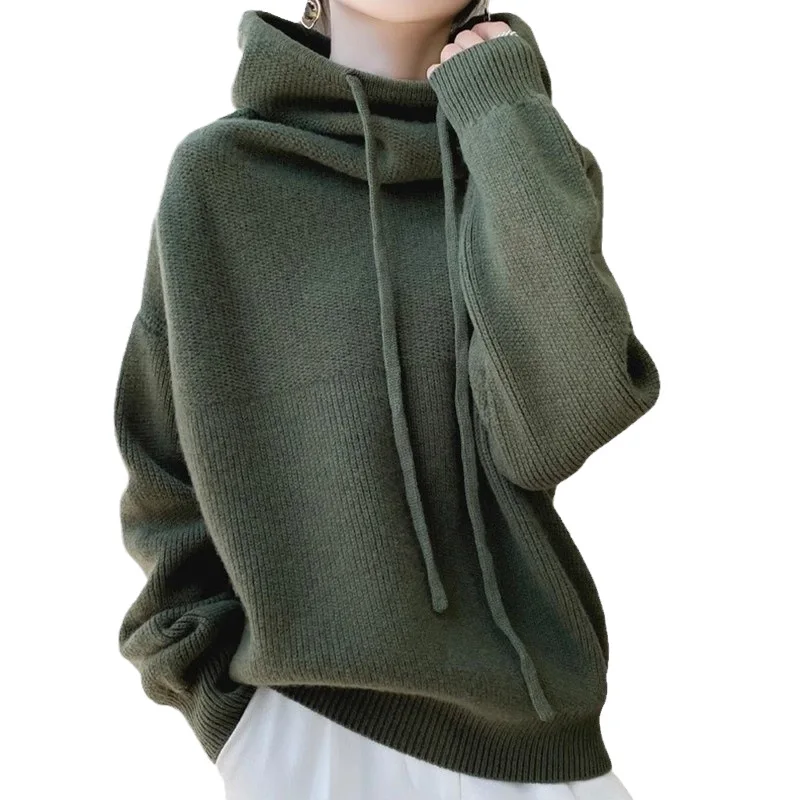 Autumn Winter Long Sleeve Knitted Pullover Sweater
