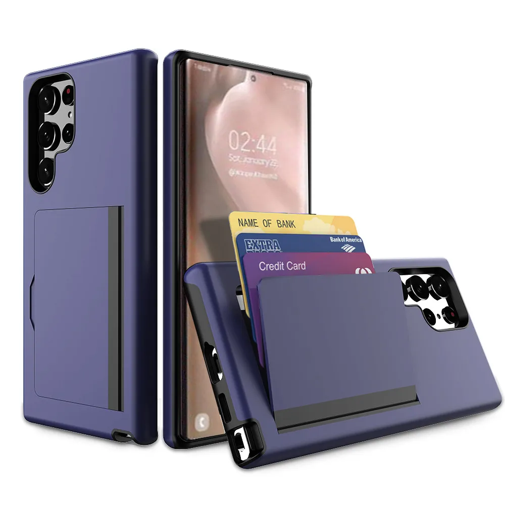 Premium Wallet Card Slot Case Cover for Samsung Galaxy and Note Series