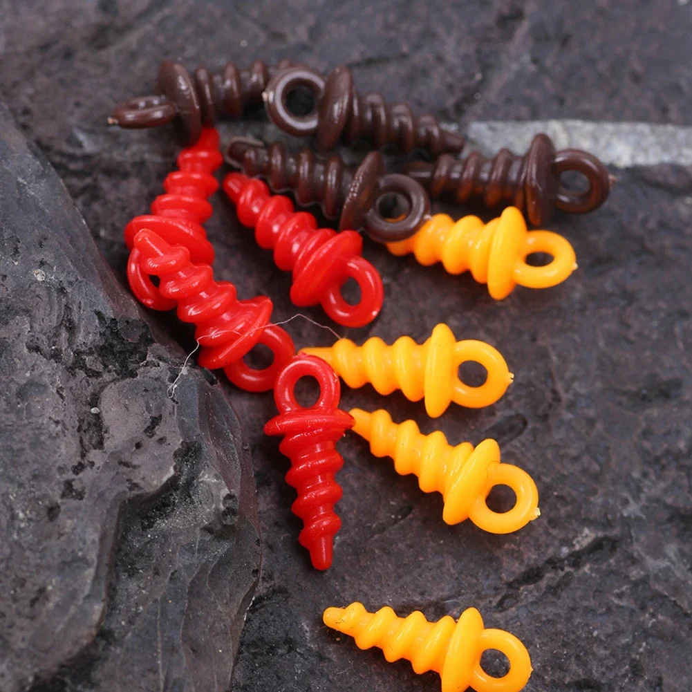 50pcs Carp Fishing Boilies Feeder Bait Screw Holder 10.5mm Fishing Accessories For Taps Lure For Floss Hairs Hair Stops