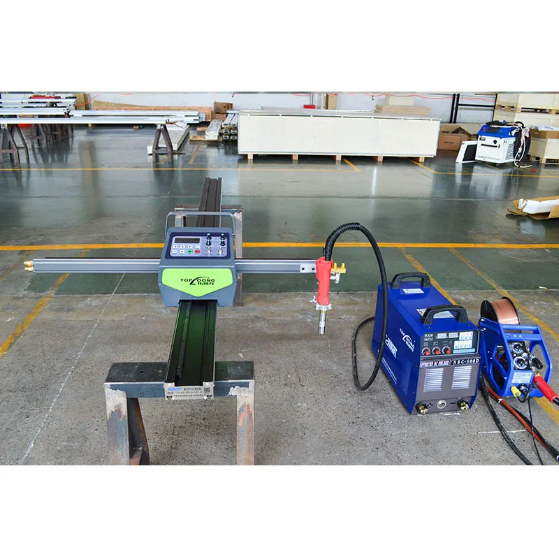 Welding tractor TIG MIG MAG Weld Oscillate welding torch tracks Metal sheet beveling cutter machine 700x1500mm 5