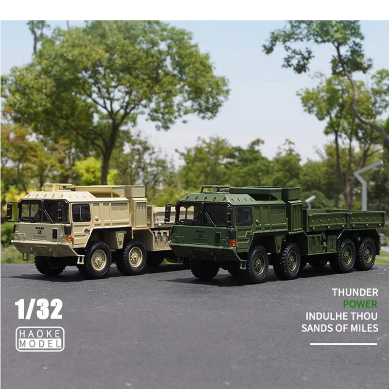 

Diecast 1:32 Scale MILITARY TRUCKS 8×8 Off-road Vehicles Truck Alloy Multi-wheeled Combat Vehicles Loaded with Weapons Car Model