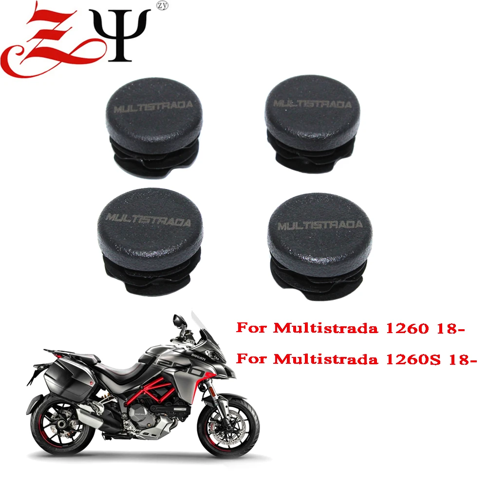 

Multistrada1260S Frame Hole Cover Caps Plug Decorative Frame Cap Set fits For Ducati Multistrada 1260 950 1260S 950S 2018-2021