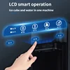 220V Quick Ice Maker Machine Commercial Home Use Cold and Hot Water Dispenser Small Vertical Ice Cube Maker Machine Cocina 4