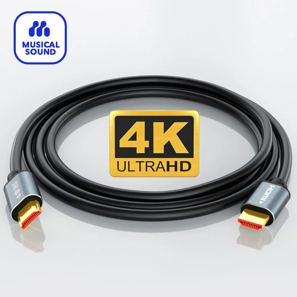 Cavo Compatibile Hdmi 4K 2.0 Cavo Hdmi Hdmi Placcato Oro Ad Alta Velocità A Hdmi 4K Ultra Hd Hdmi Per Laptop, Monitor, Ps5, Ps4, Xbox