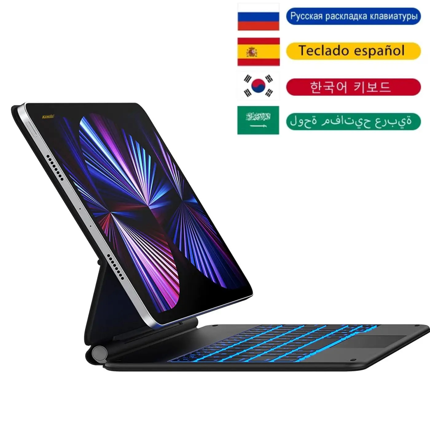 Tastiera Magica Per Ipad Air 4 10.9 Air 5 2022 Ipad Pro 11 2021 Per Ipad 10Th 10.9 2022 Pro 11 12.9 2022 Funda Magic Keyboard