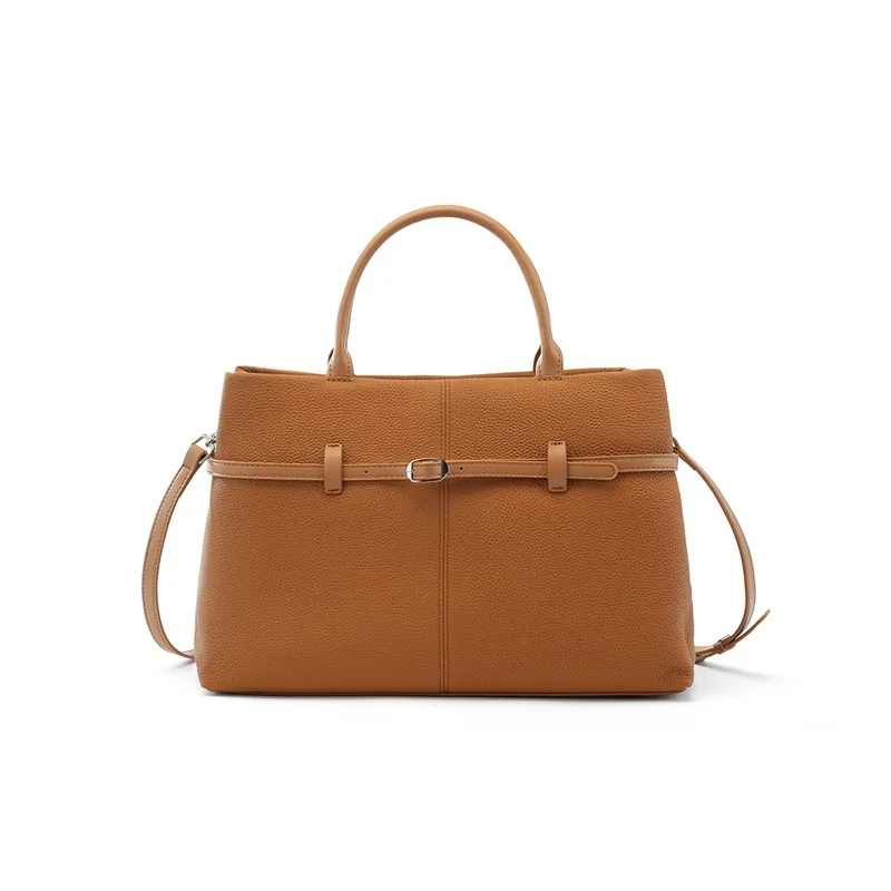 Elegant Women's Large-Capacity Luxury Tote and Shoulder Bag in Premium Cowhide