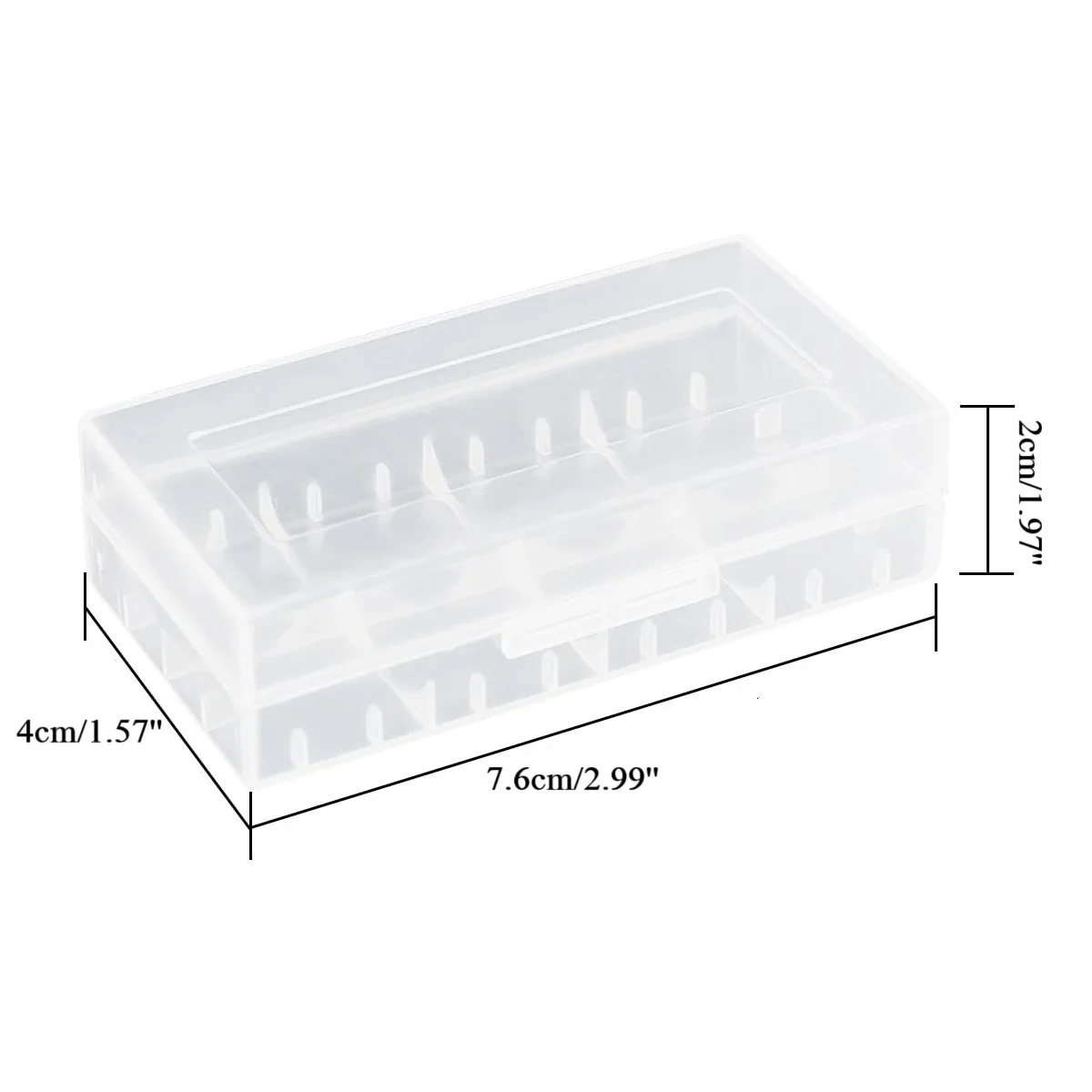 2/4개 18650 또는 CR123A 배터리용 견고한 휴대용 플라스틱 배터리 보관 케이스/박스/정리함/홀더