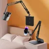 Flexible Gooseneck Phone Holder for Bed 360° Adjustable Tablet Stand for Desk Sofa Universal Clamp Mount for 4-12 inch Phone Tab