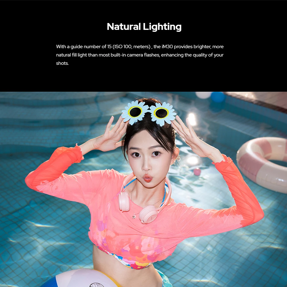 Godox iM30 미니 휴대용 플래시 카메라 플래시 (캐논, 후지 f1-230, zv1, 리코, 니콘, 파나소닉, 올림푸스, 펜탁스, 대부분의 SLR 카메라 호환)