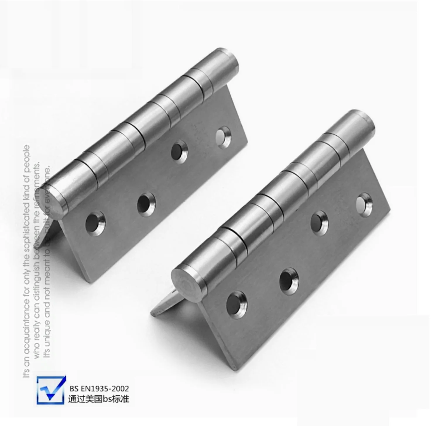 (2 pieces)VIBORG 4" 304 Stainless Steel Extra-thick Heavy Weight Heavy duty Smooth&Quiet Ball Bearing Door Hinges Hinge