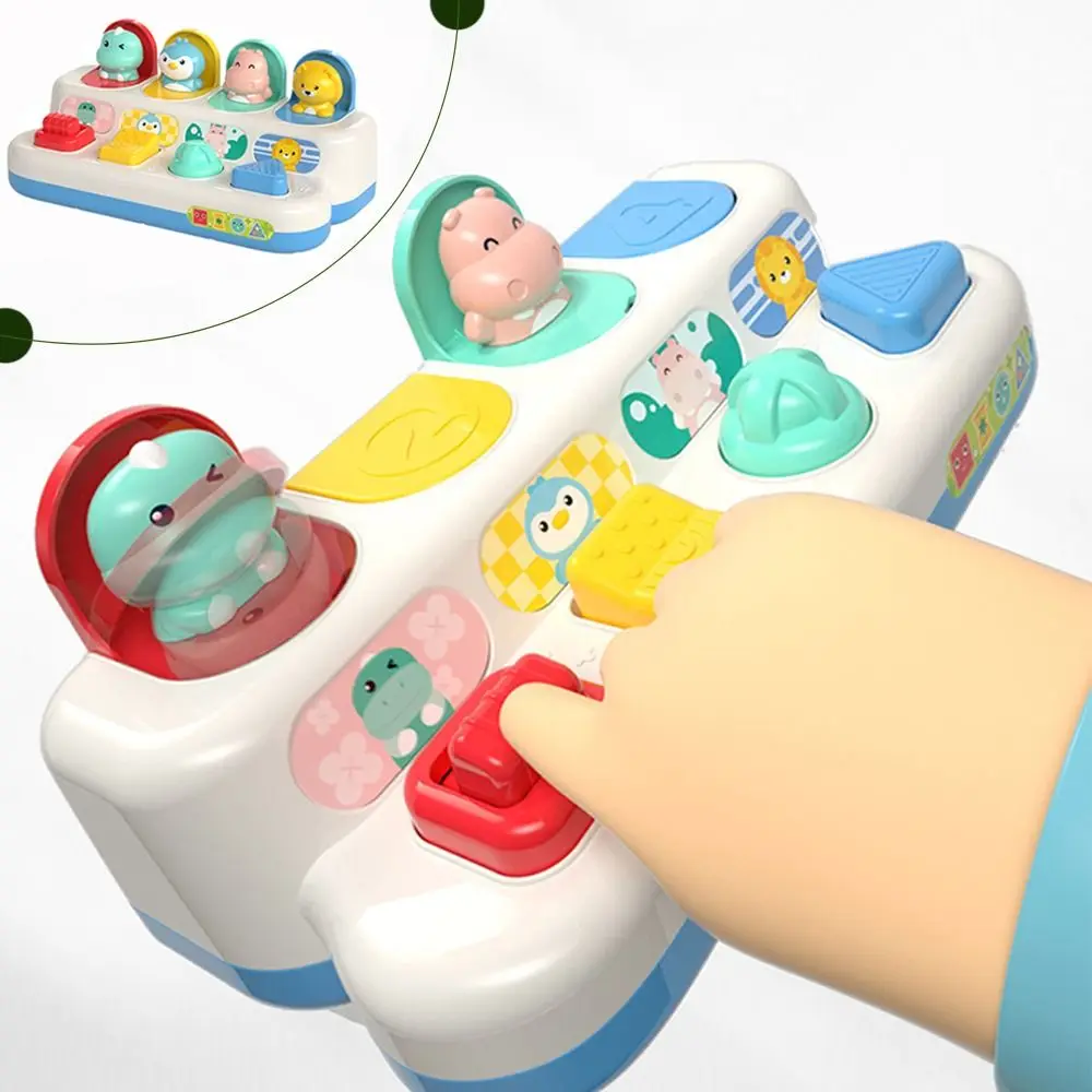 

Интерактивные всплывающие игрушки-животные, новые игрушки Peekaboo с цветным познанием по методу Монтессори, игра-головоломка для раннего развития, Детская коробка сюрпризов