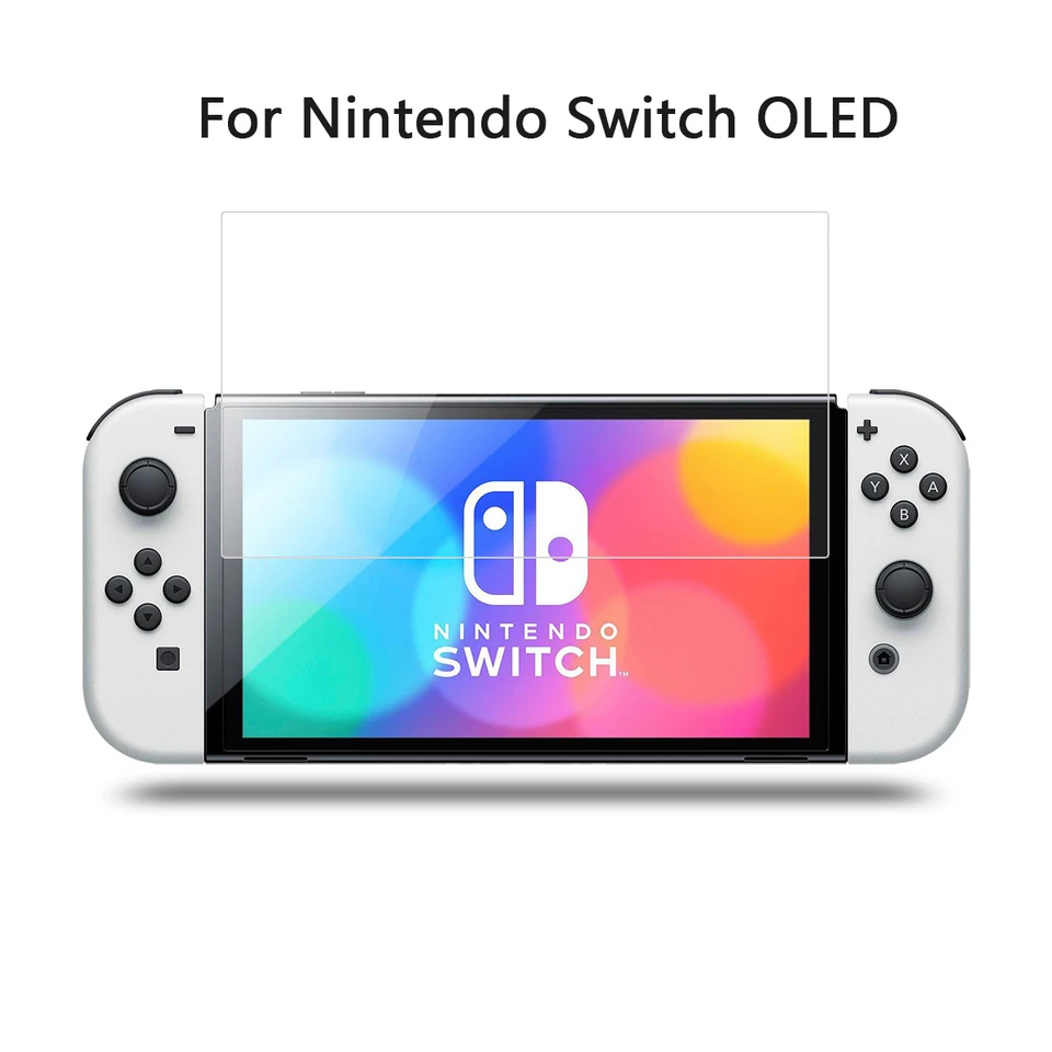 HD Premium Tempered Glass Screen Protector for Nintendo Switch OLED/Switch/Lite, Anti-Scratch Screen Protective Tempered Glass