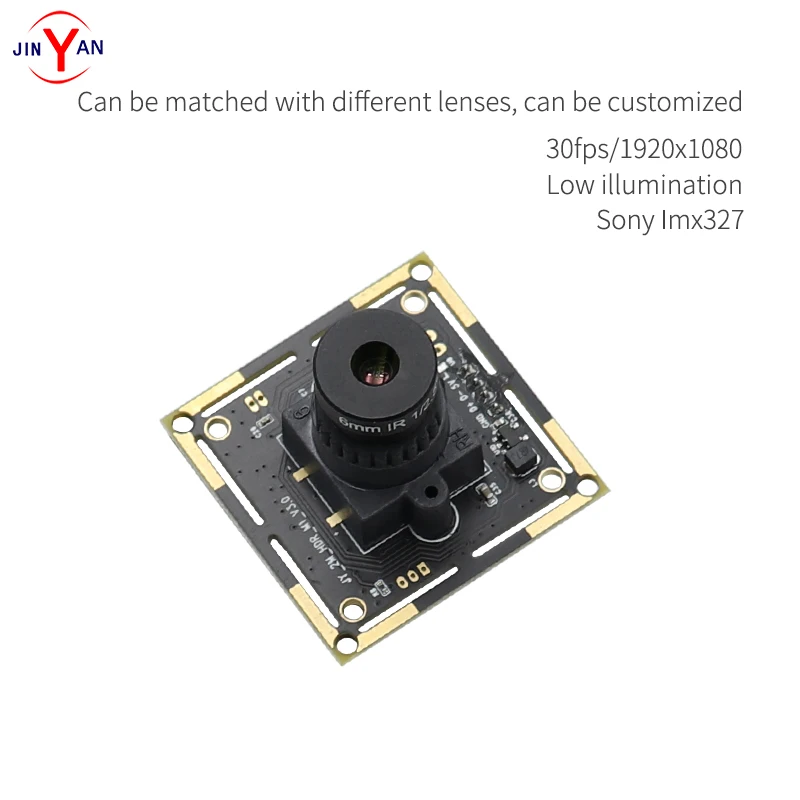 SONY IMX327 2 Megapixel HD 1920*1080 Camera Module HDR 0.001Lux Starlight Low illumination USB2.0 Webcam MJPEG YUY2 PCBA