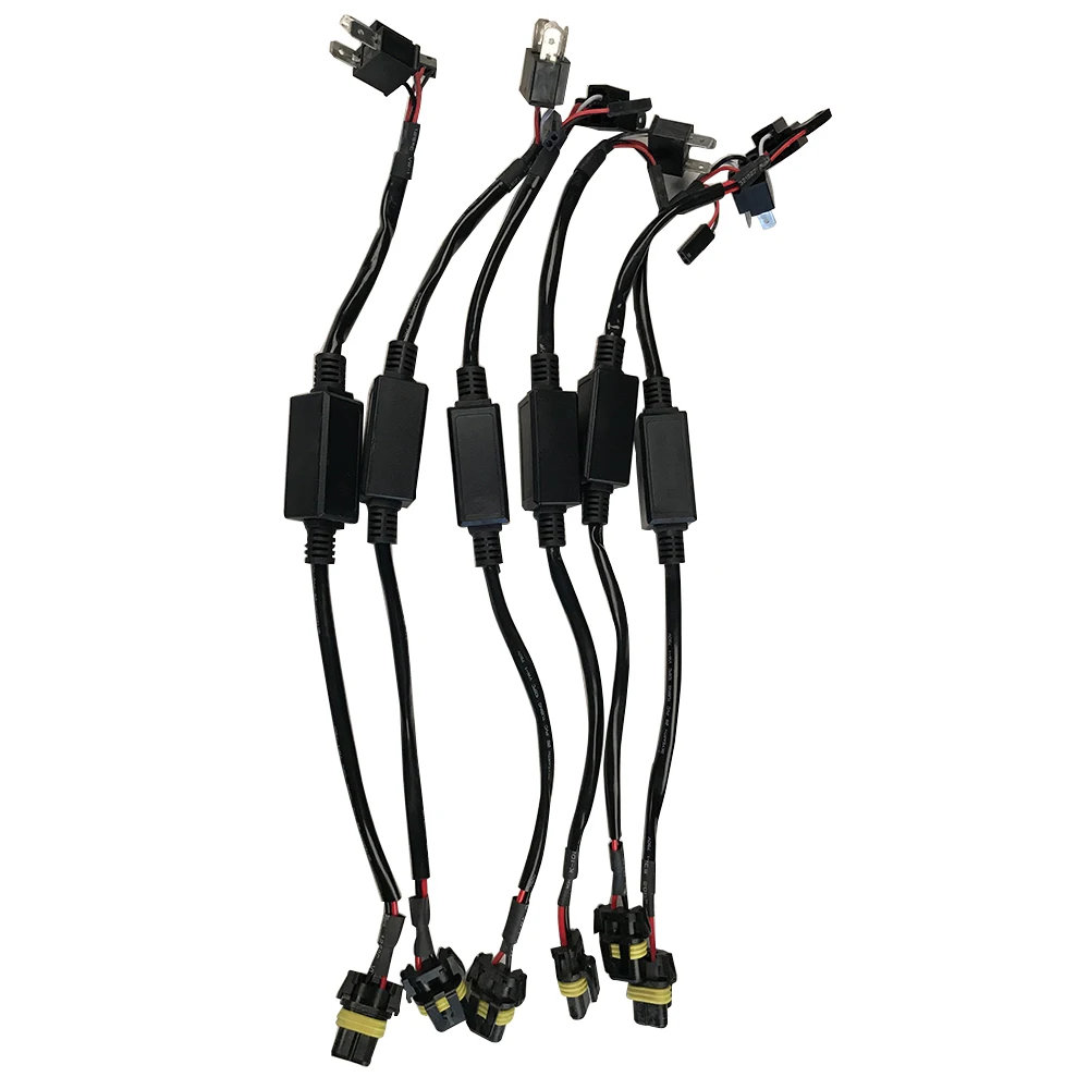 

2Pcs 12V HID Wiring Harness Controller H4 Hi/Lo Xenon Lights Line