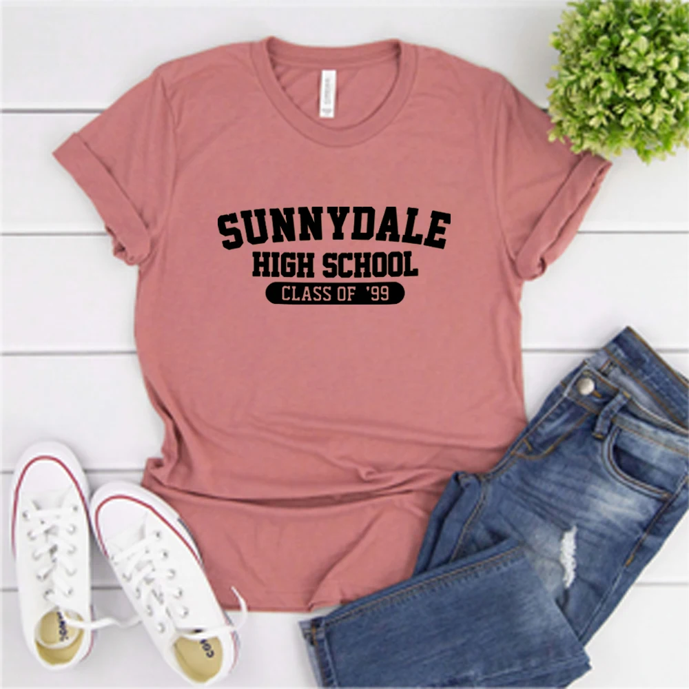 Sunnydale High School Class of '99 T Shirt Buffy The Vampire Slayer Shirt Aesthetic Sunnydale Tee Unisex Short Sleeve Tops 3