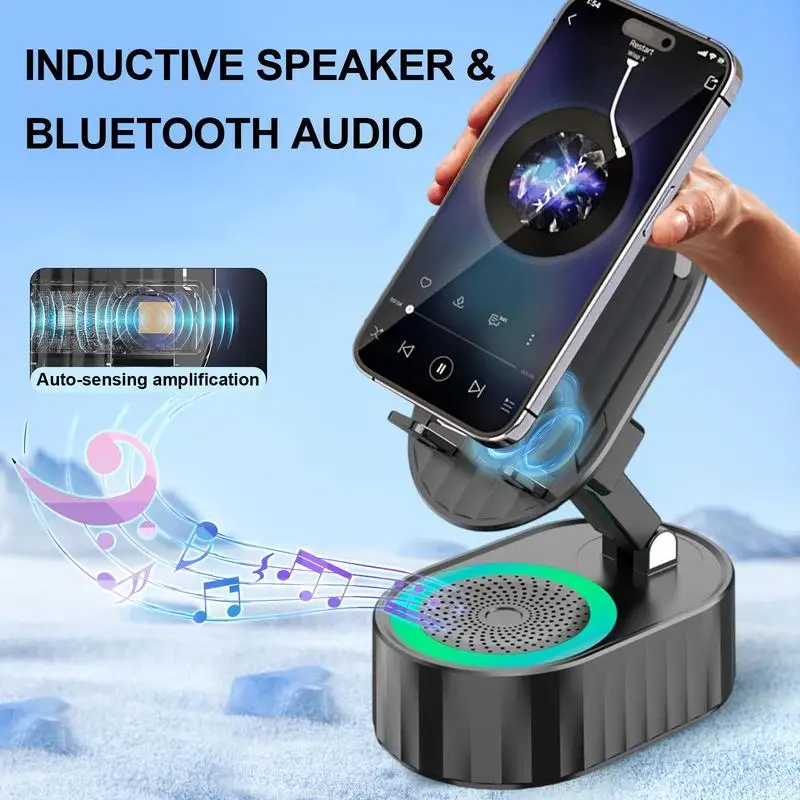 Versatile Wireless Bluetooth Speaker & Multi-Function Stand with Rechargeable Battery