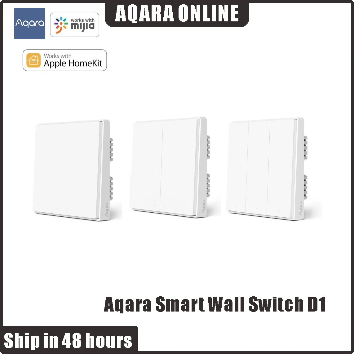 Aqara Smart Wall Switch E1 ZigBee 3.0 Smart Home Wireless Key Light Switch  Fire Wire With NO Neutral For Xiaomi Mi Home Homekit - AliExpress