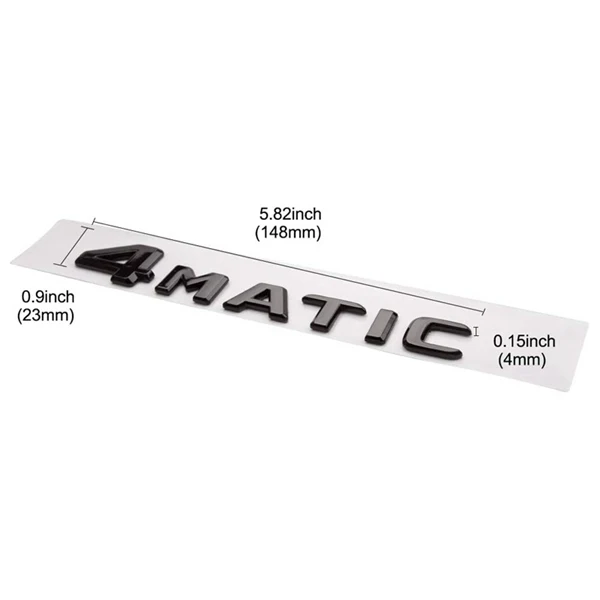 4MATIC Auto Trunk Door Fender Bumper Badge Decal Emblem Adhesive Tape Sticker Replacement for Mercedes-Benz car decal car emblem epoxy sticker badge