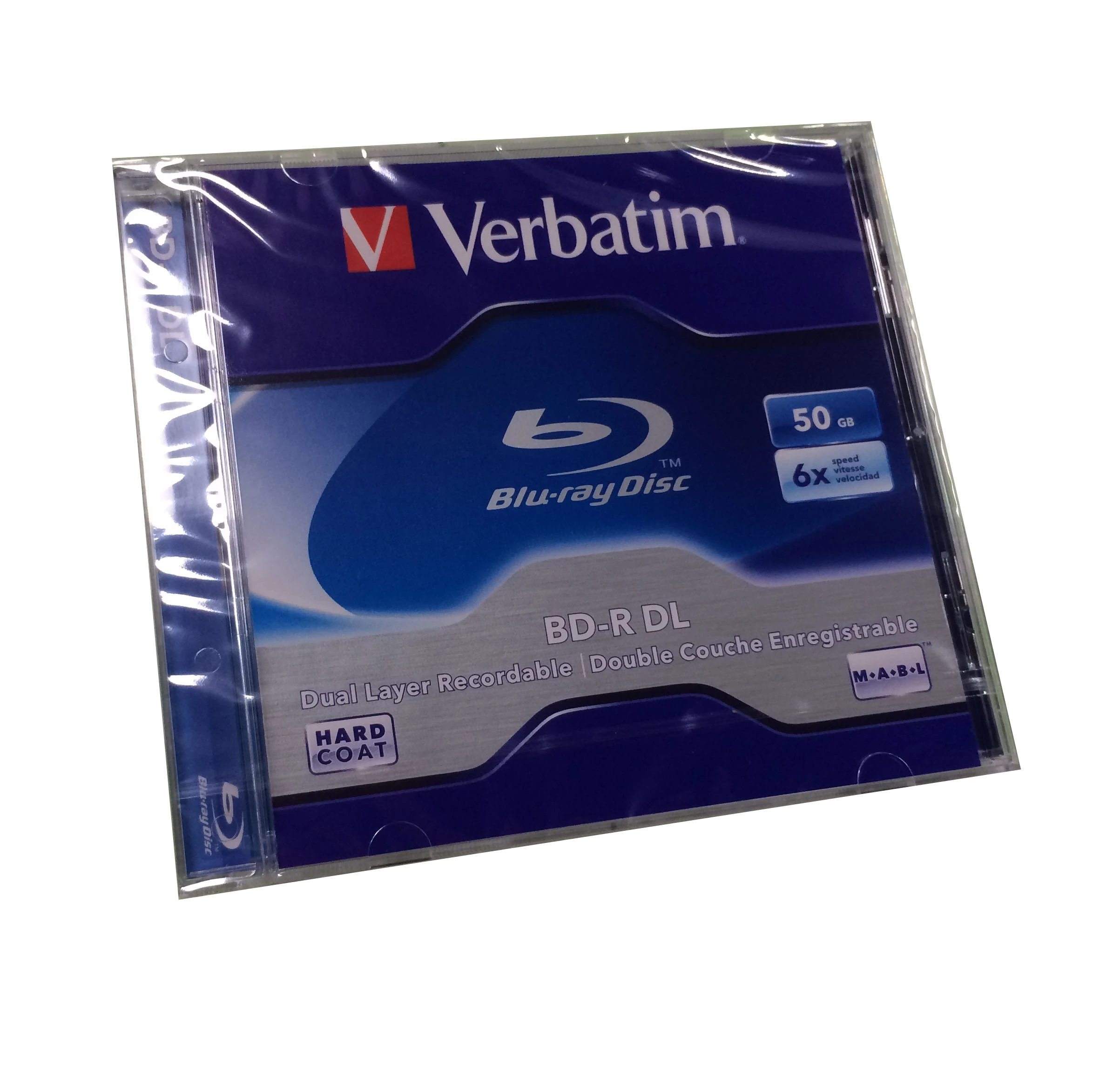 BD-R Em Branco Dupla Camada de Gravação de Discos Bluray 5 Pçs lote