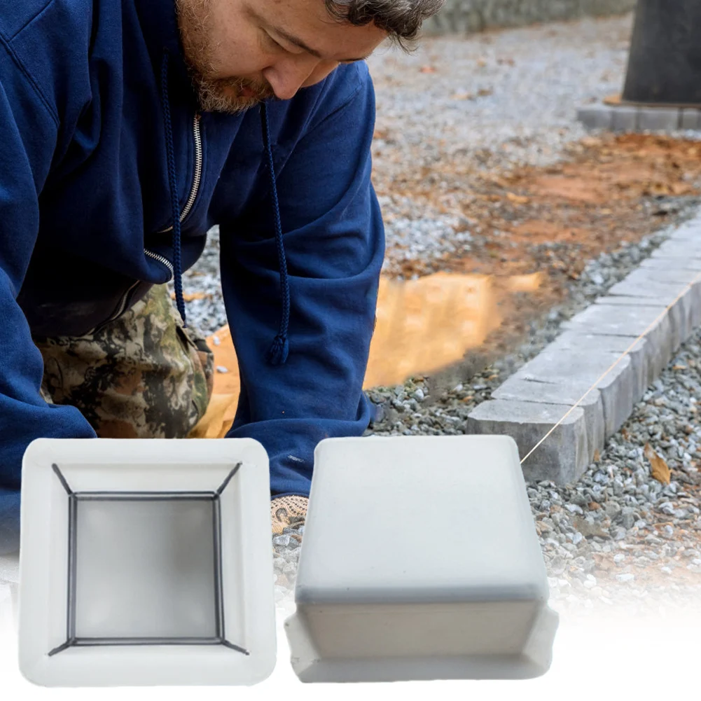 Plastic Garden Pavement Mold Reusable DIY Path Paving Concrete Brick Mould Garden Pavement Road Paving Brick Mould Outdoor Decor