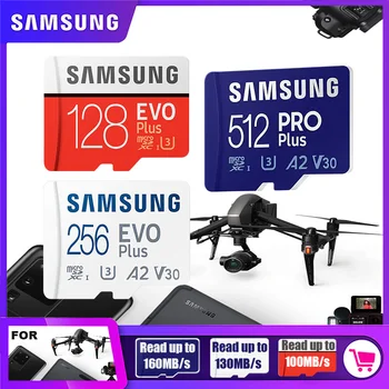 SAMSUNG Original Micro SD 32GB 64GB Memori Memory Card C10 TF MicroSD Cards SDXC 128GB 256GB 512GB U3 4K For Phone Drone Camera 1