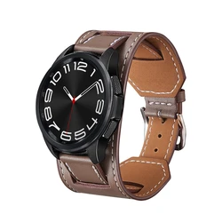 Premium Leather Wristband - Elegant Strap for Smartwatches (22mm/20mm) (Taupe)