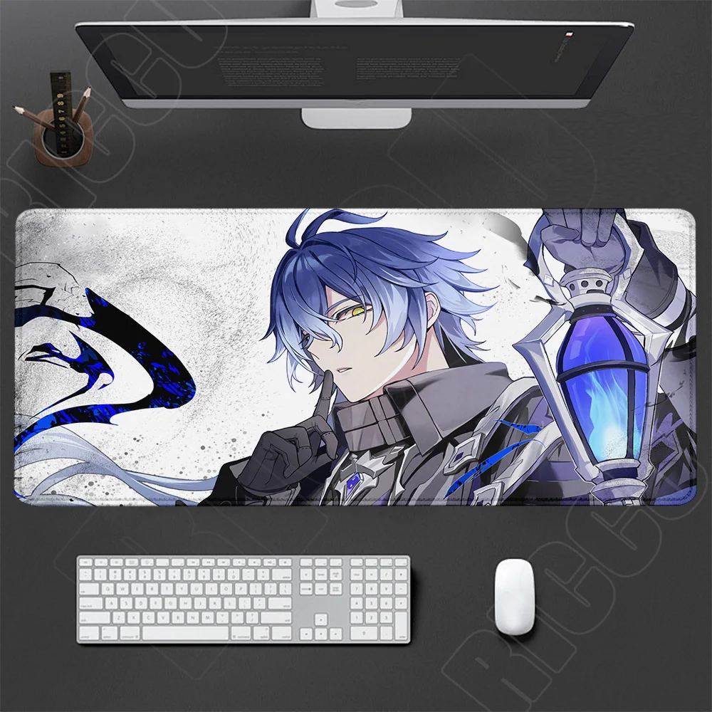 Large Genshin Impact Gaming Desk Mat - Extended Mouse Pad and Keyboard Surface