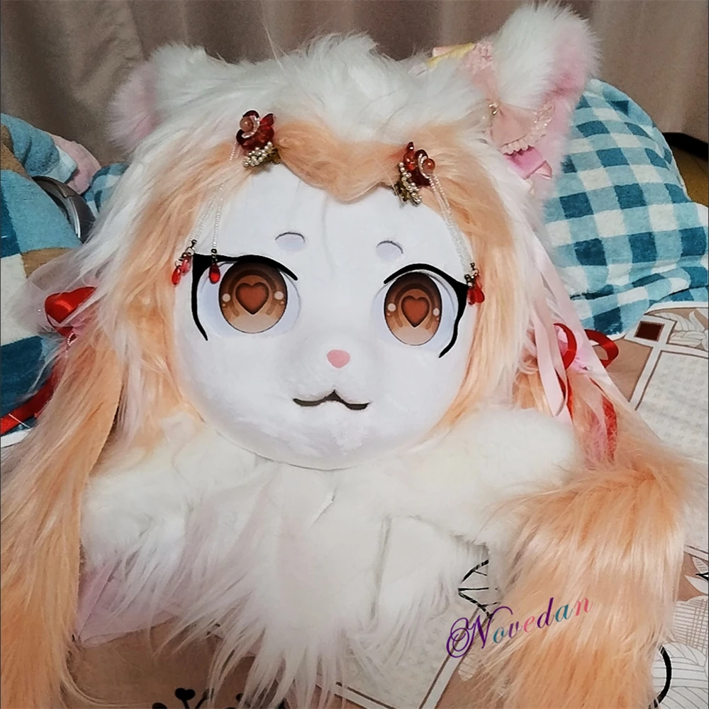 Cosplay Costumes Fursuit Kigurumi Headset Furry Costume Head Base Paws Tail Comiket Furries Animal Rubbit Doll Cat Doll