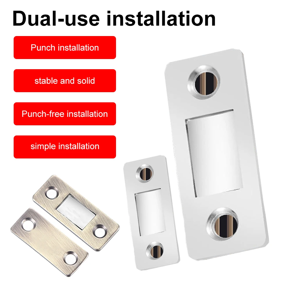 Home Magnetic Door Catch Cabinet Magnets Closer Furniture Magnetic Suction Adhesive Tape Cupboard