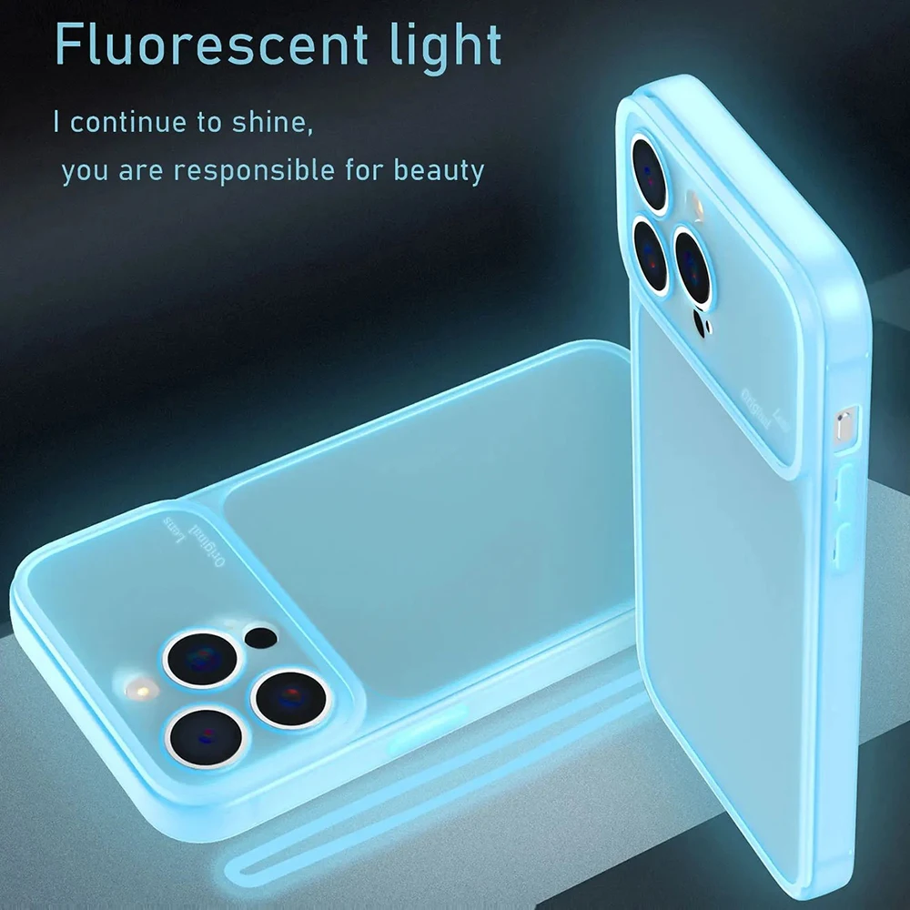 Luxury Night Light Luminous Clear Silicone Phone Case - Transparent Cover