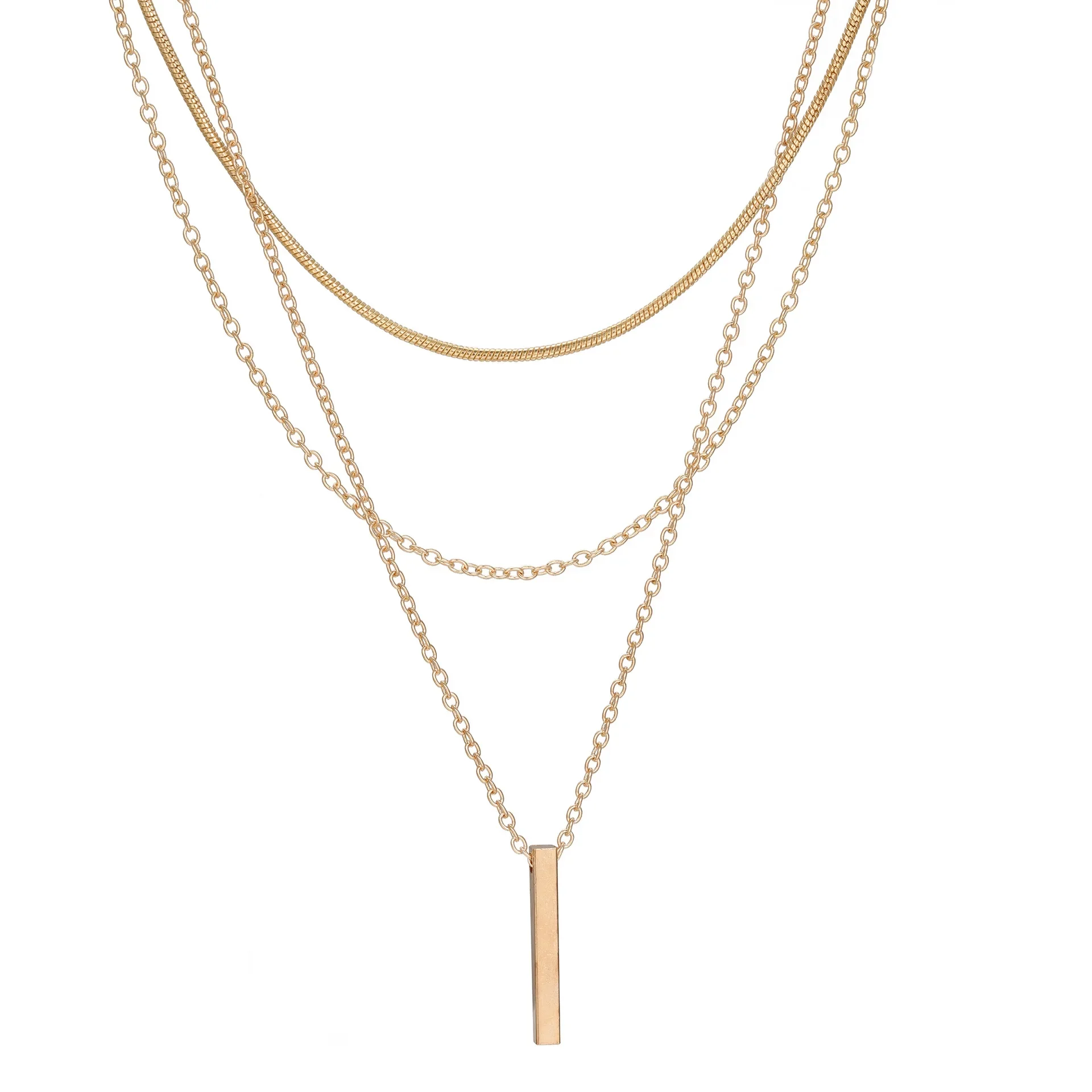 Personalized Multi-layer Stacking Pendant Necklace for Female pendant necklace
