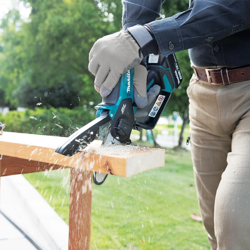 Makita DUC101Z 18V 리튬 이온 LXT 브러시리스 전정톱, 야외 목재 트림 슬라이싱, 조정 가능한 고성능 전동 공구, 100mm