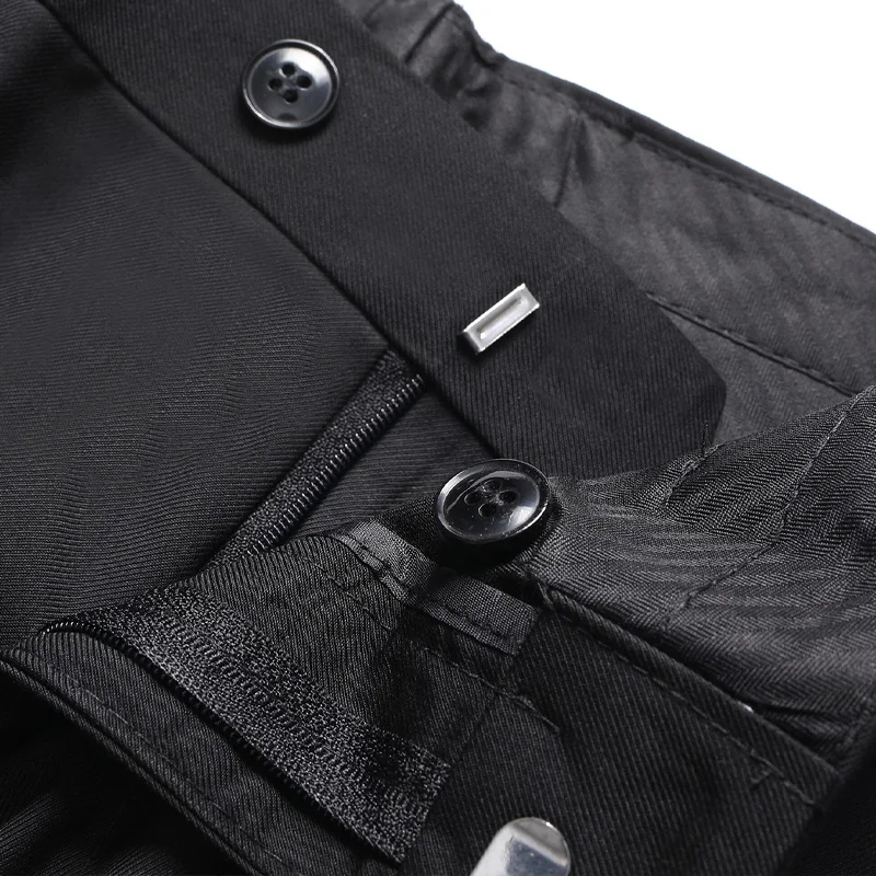 2023 Summer New England Solid Color Leisure Business All-match Suit Pant Man Zipper Pocket Fashion Comfortable Straight Pants