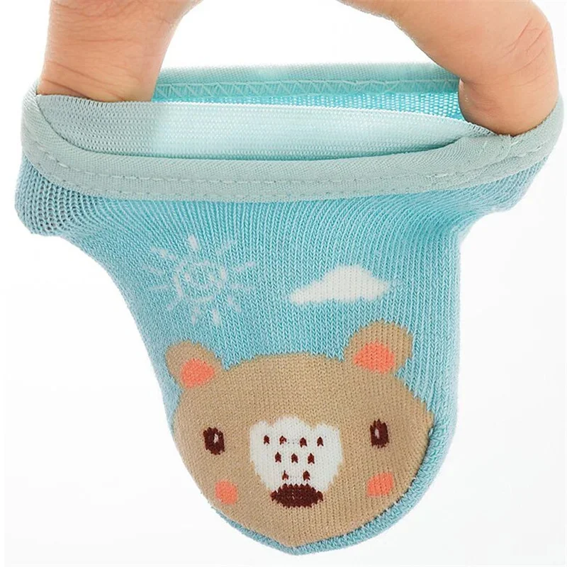 0-3Years Newborn Baby Girls Boys Socks Non Slip Cotton Cartoon Print Kids Socks For Boys Girls Toddler Floor Sock Spring Autumn 5