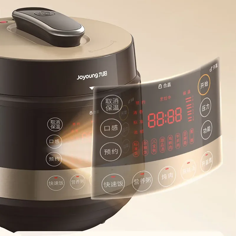 Joyoung Pressure Cooker 5 Liters and 6 Liters Rice Cooker 1000w with 2 Inner Pots Rice Cookers Multifunctional Multicooker