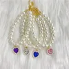 New Pet Collar Pearl Love Necklace Cat Jewelry Cute Collar Puppy Accessories Dog Chain Chihuahua Wedding Jewelry Stuff 2