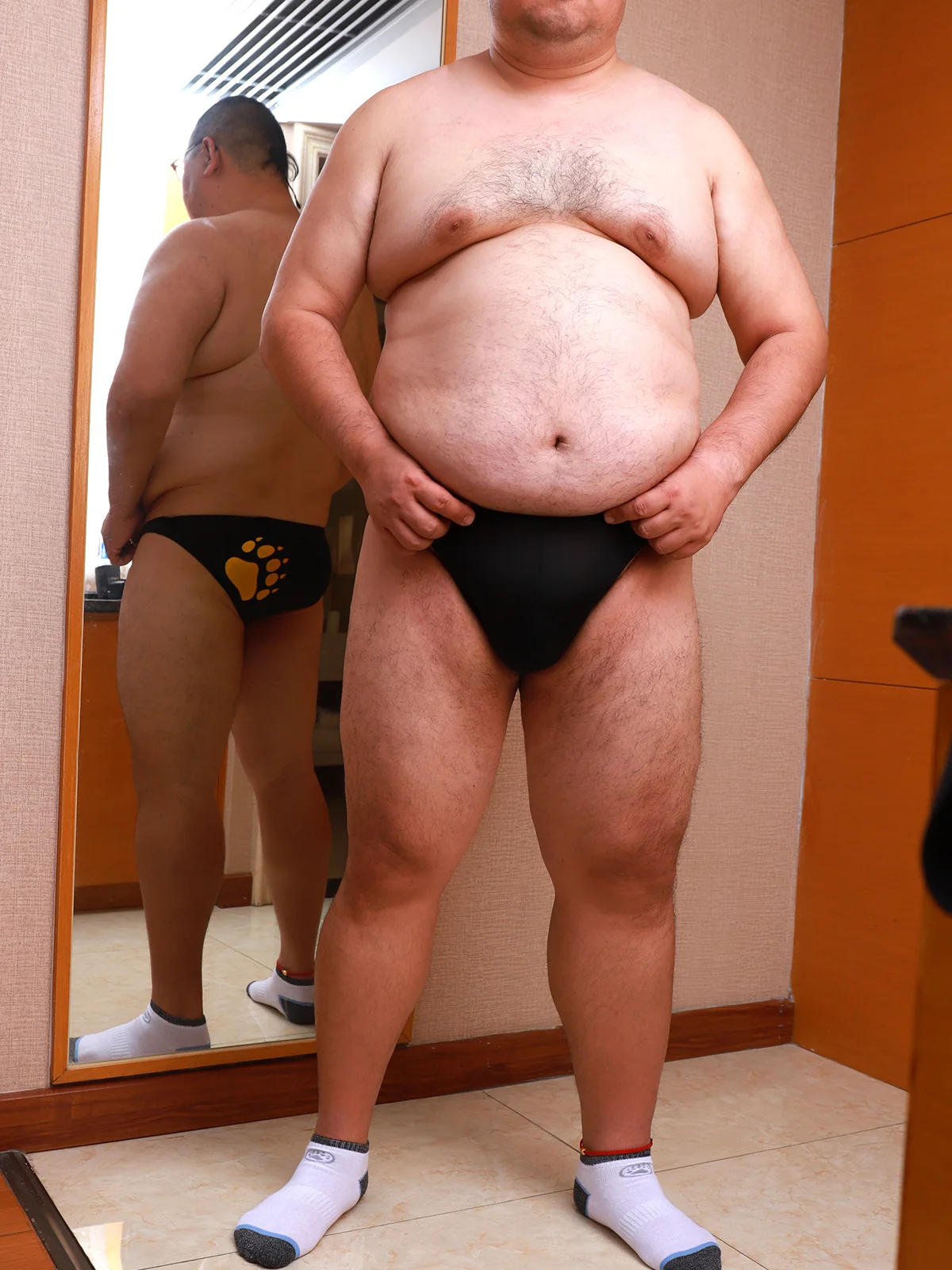 Limited Edition Bear Claw Plus Size Men's Loose Briefs, Man Sexy Calzoncillos Underpants, Gay Bear Cuecas Underwear, M L XL XXL 5