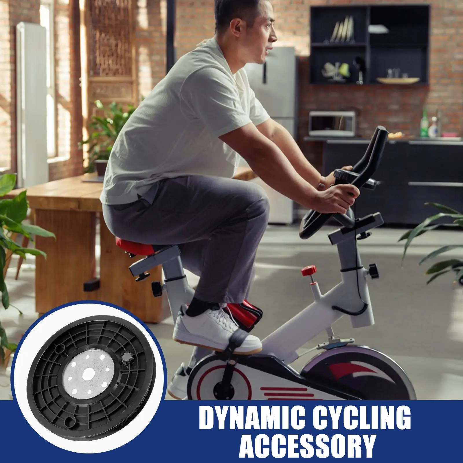 Sports Upright Belt Drive Plate Fitness Bike Accessory Exercise Part Transfer Wheel Rotate Turntable Exercise Bicycle Belt Part