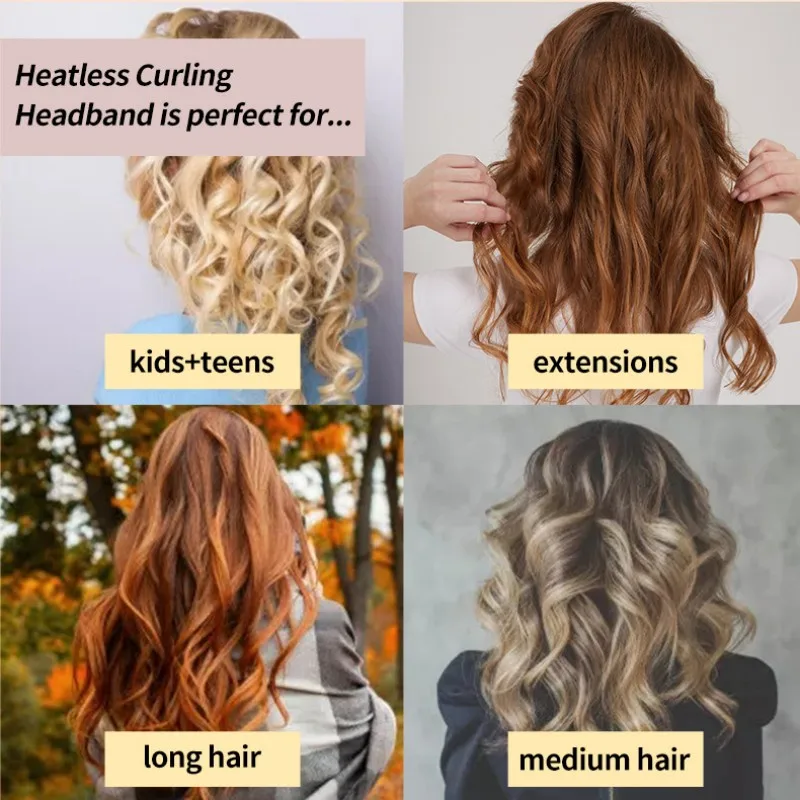 Heatless Curling Rod Headband hair styling tool hair curling tools for Lazy Hair Curlers