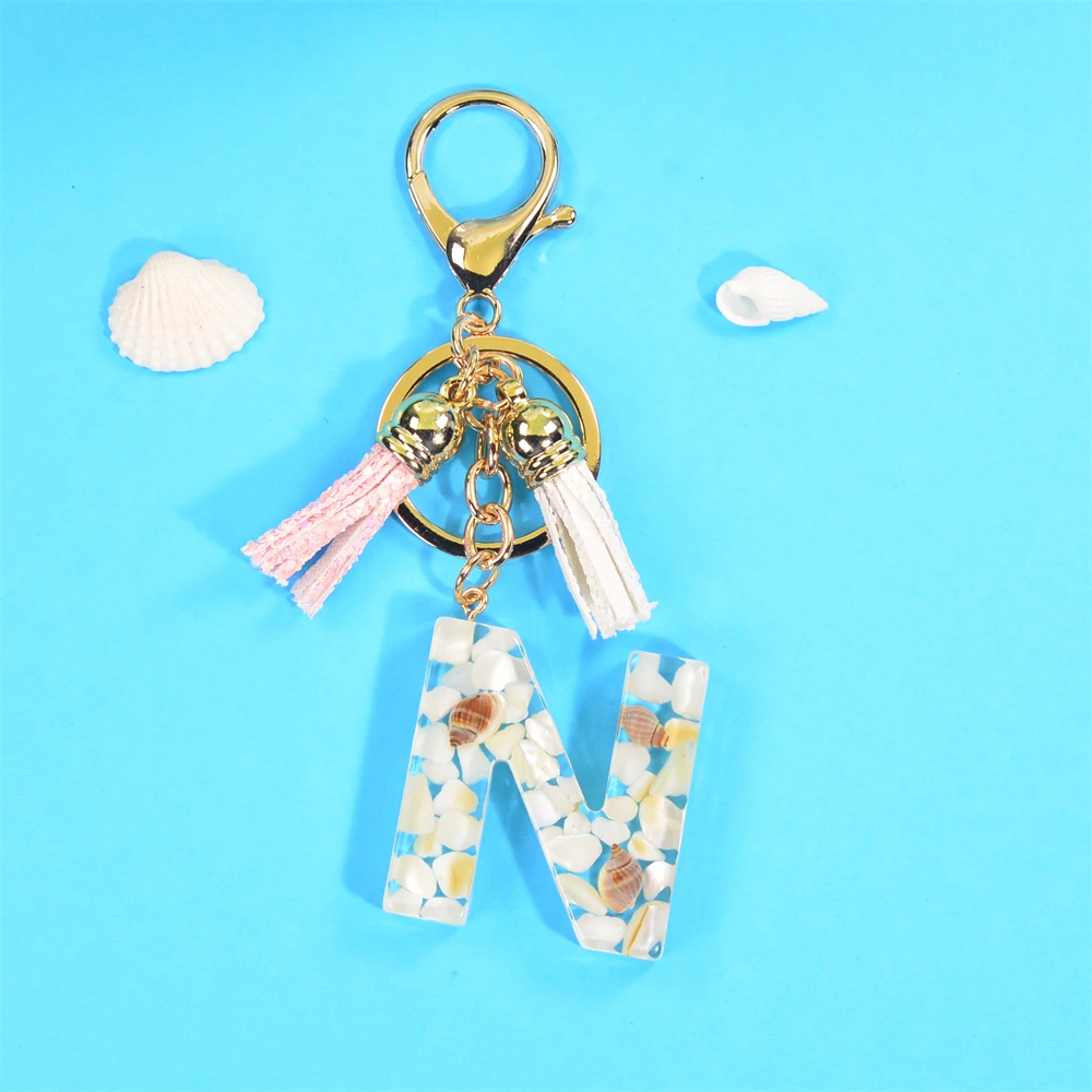 Initial Letter Keychains Alphabet Letters Keyring Keychains Women