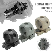 

30mm Helmet Special Lighting Flashlight Support Tactical Helmet Clamp Adaptor Outdoor Sports Cycling Headlight Holder for Hunt