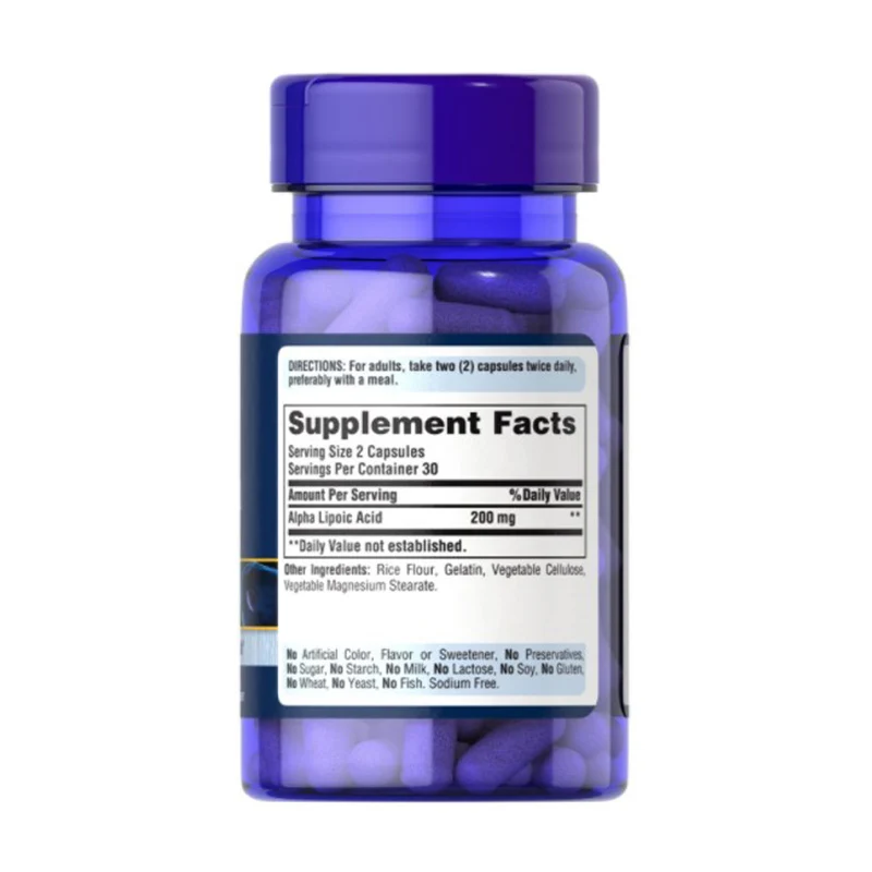 Alpha Lipoic Acid 100 mg 60 Capsules