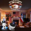 19-in-1 Galaxy Projector Starry Sky Night Light, 360° Rotate Planetarium Lamp with Independence Day Film Discs, LED Star Projector for Bedroom Home Decor, July 4th Patriotic Party Light, Kids Adults Gift, Timed & Adjustable Brightness