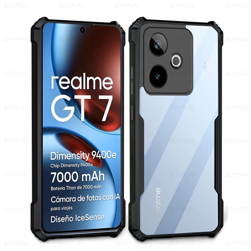 Acrylic Transparent Shockproof Hard Back Phone Case - Clear Shell