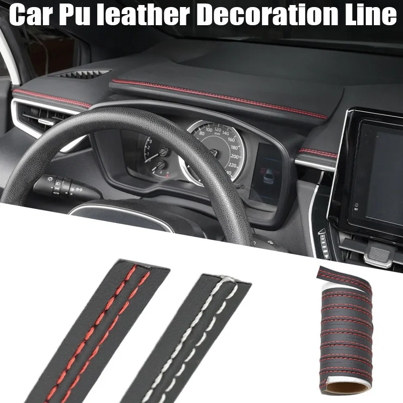 

Pu leather Car Style Universal DIY Flexible Interior Moulding Trim Strips Car Accessori Decoration Braid Strip Dashboard Sticker